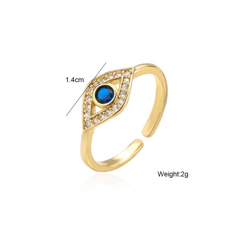 Wear FengShui Evil Eye Protection Blessing Copper Ring