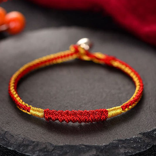 Wear FengShui Tibetan Handmade Braid Luck String Protection Bracelet
