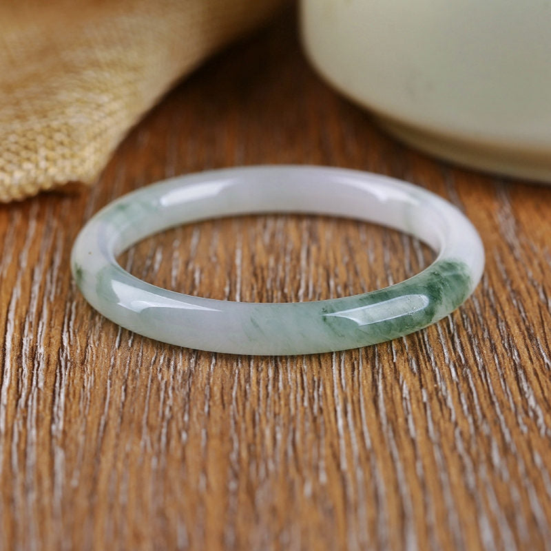 Wear FengShui Natural Jade Abundance Protection Bracelet Bangle