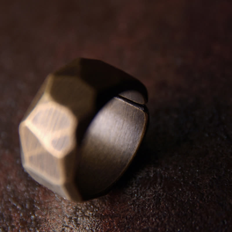 Wear FengShui Tibetan Simple Design Copper Wealth Ring
