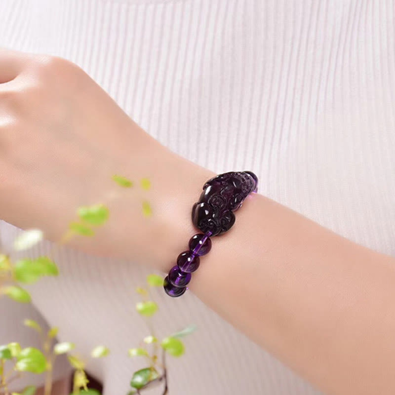 Wear FengShui Feng Shui Amethyst Fortune Wealth Bracelet