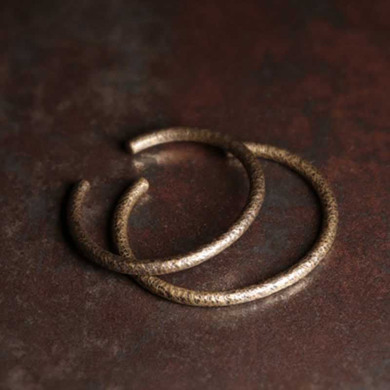 Wear FengShui Rustic Design Copper Balance Adjustable Cuff Bracelet