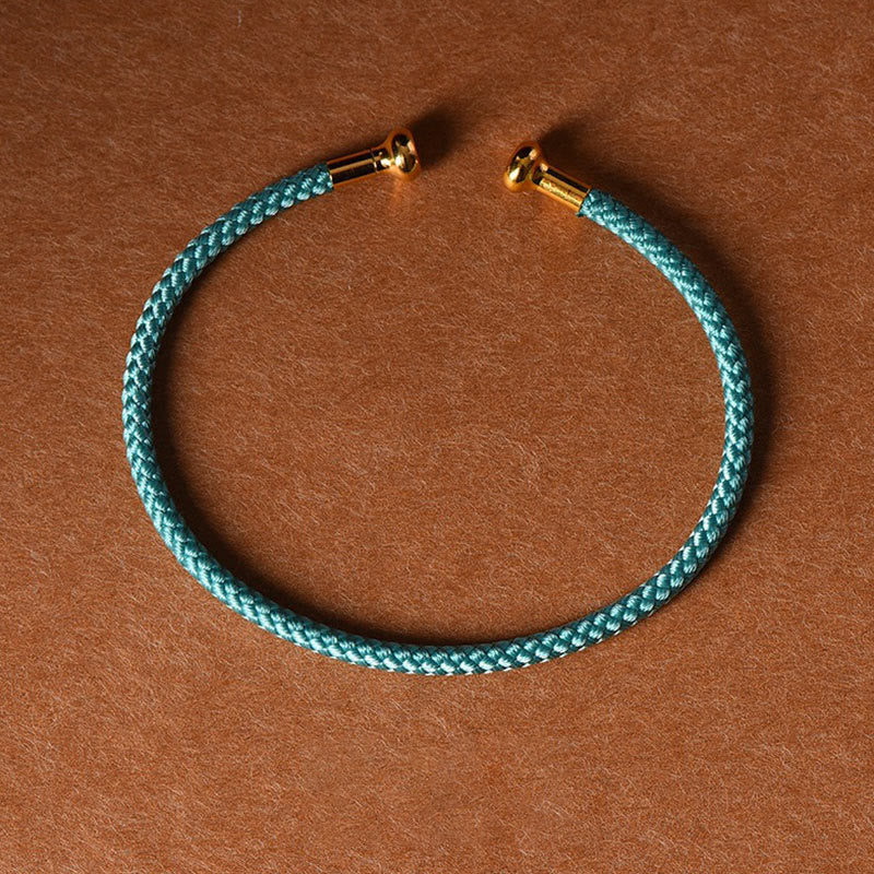 Wear FengShui Simple Design Handmade Luck Braid String Cuff Bracelet