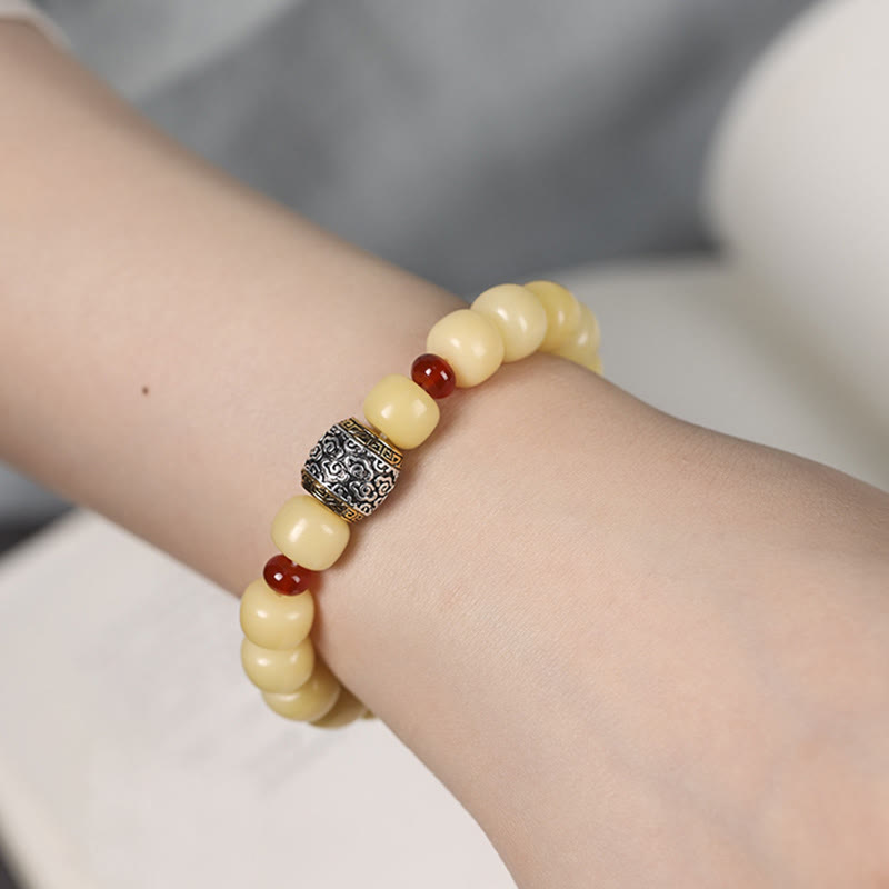 Wear FengShui Bodhi Seed Auspicious Cloud Fu Character Bead Peace Bracelet