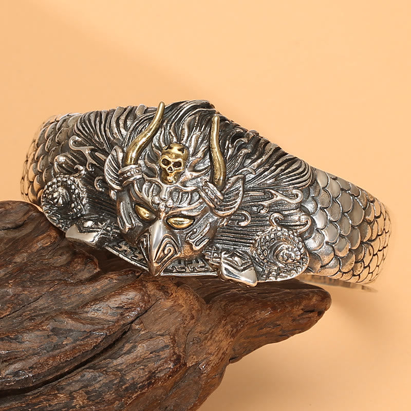 Wear FengShui Tibetan Garuda Bird Wisdom Protection Bracelet Bangle