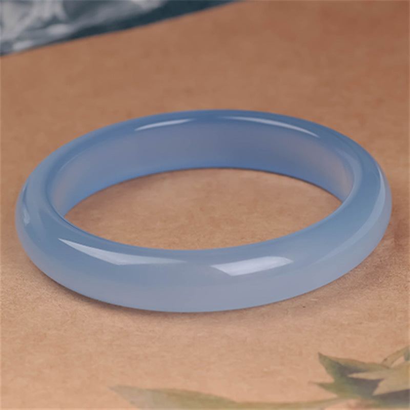 Wear FengShui Blue Chalcedony Emotional Balance Bracelet Bangle