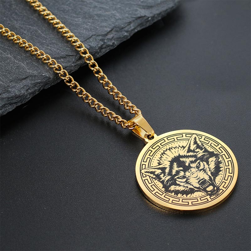 Wear FengShui Animal Titanium Steel Chain Necklace Protection Pendant