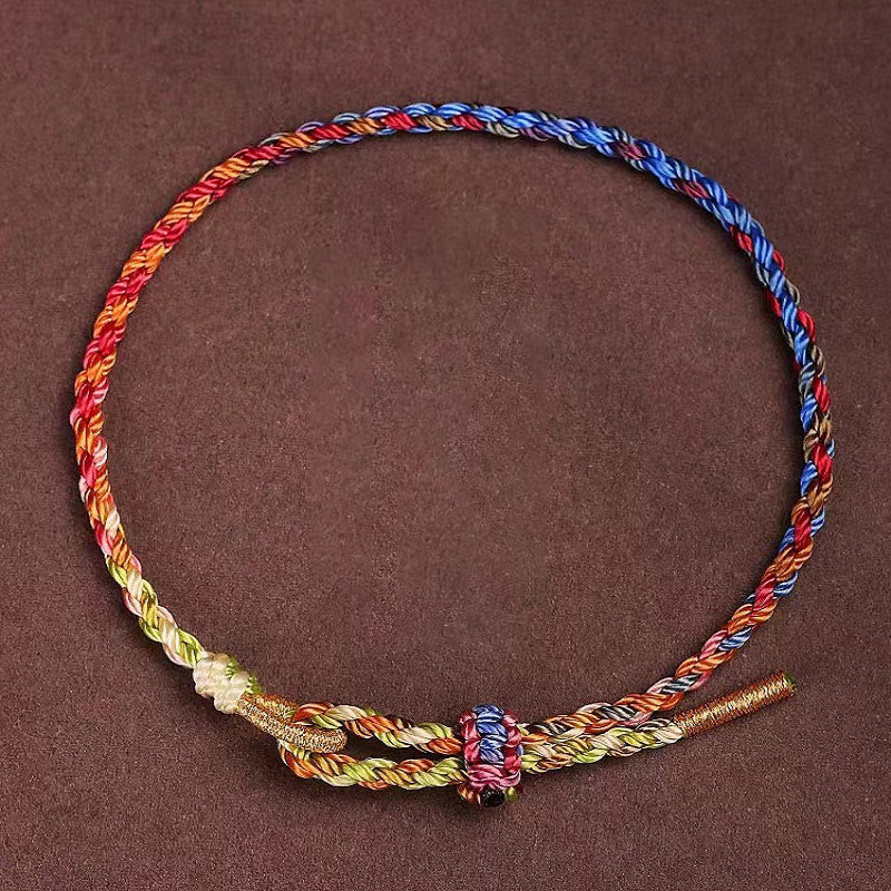 Wear FengShui Handcrafted Luck Colorful Rope Child Adult Bracelet