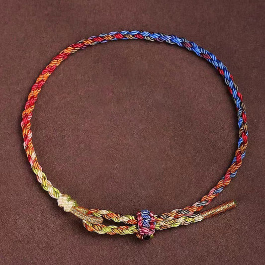 Wear FengShui Handcrafted Luck Colorful Rope Child Adult Bracelet