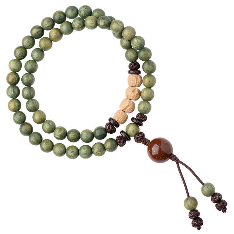 Wear FengShui Green Sandalwood Positive Peace Bracelet