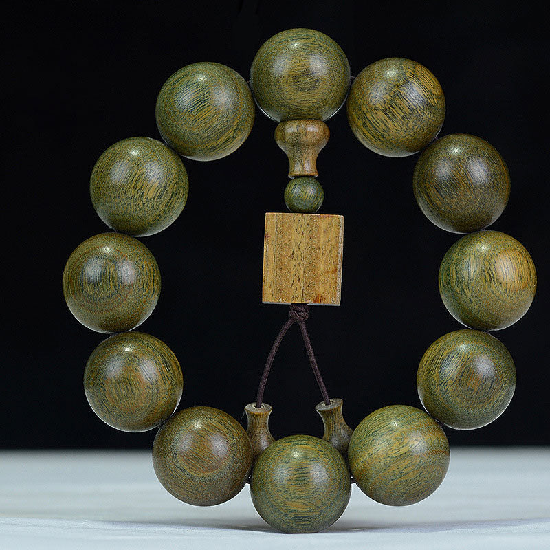 Wear FengShui Tibetan Green Sandalwood Cure Bracelet