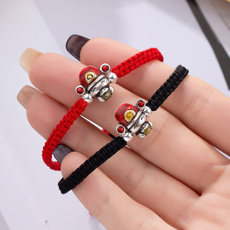Wear FengShui God of Wealth Handmade Thread Luck Strength Braid Bracelet