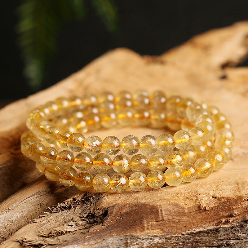 Wear FengShui Natural Citrine Prosperity Protection Bracelet