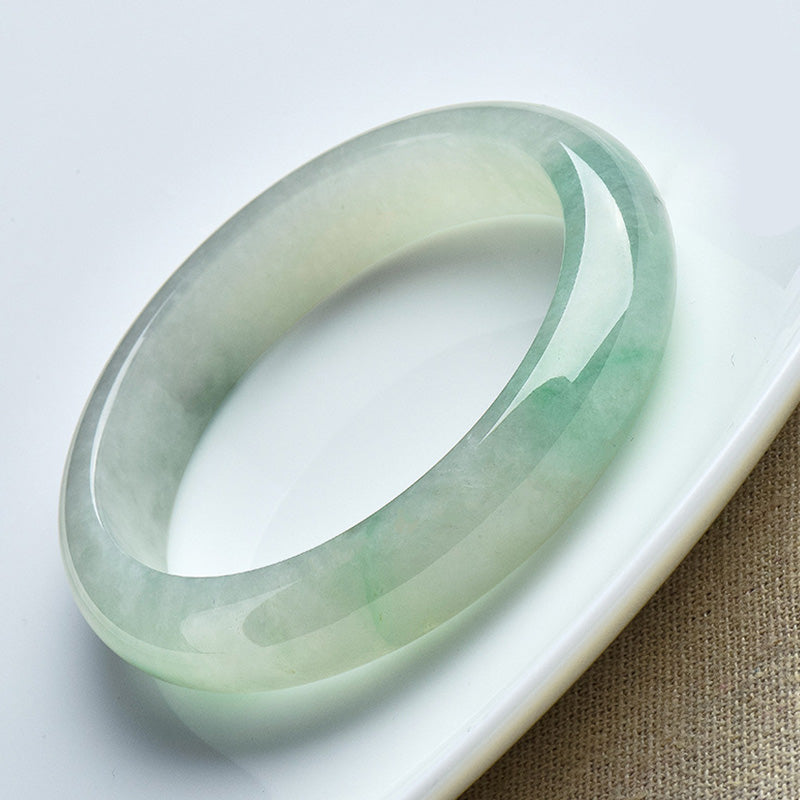 Wear FengShui Natural Jade Luck Healing Prosperity Bangle Bracelet