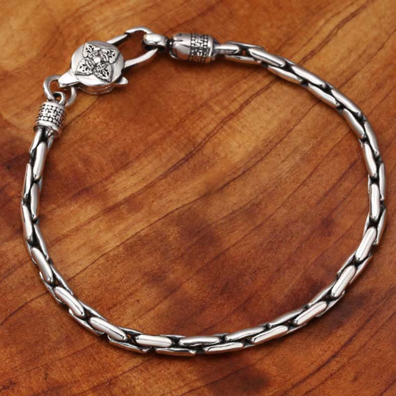 Wear FengShui Tibetan Double Dorje Om Mani Padme Hum Buddha Swastika Vajra Strength Bracelet