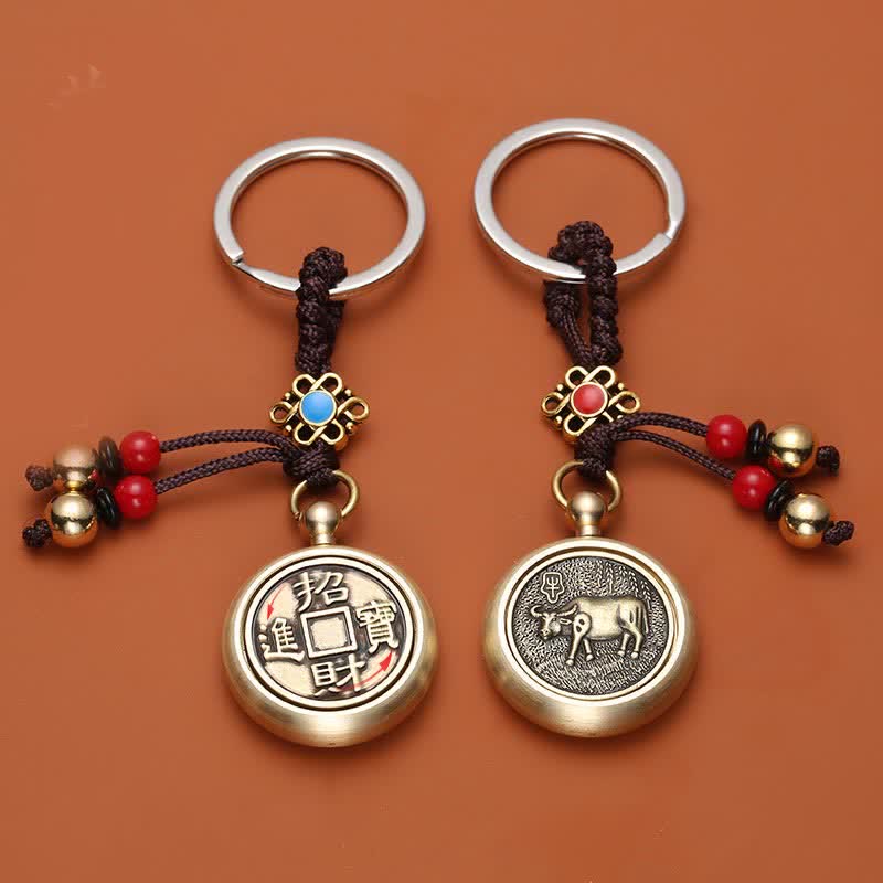 Wear FengShui 12 Chinese Zodiac Blessing Wealth Fortune Keychain
