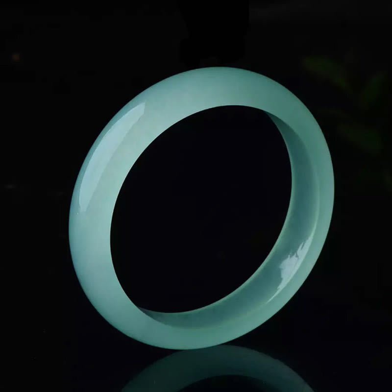 Wear FengShui Natural Jade Luck Healing Prosperity Bangle Bracelet