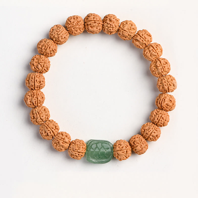 Wear FengShui Tibet Rudraksha Bodhi Seed Wealth Auspiciousness Bracelet