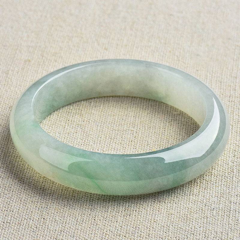 Wear FengShui Natural Jade Luck Healing Prosperity Bangle Bracelet