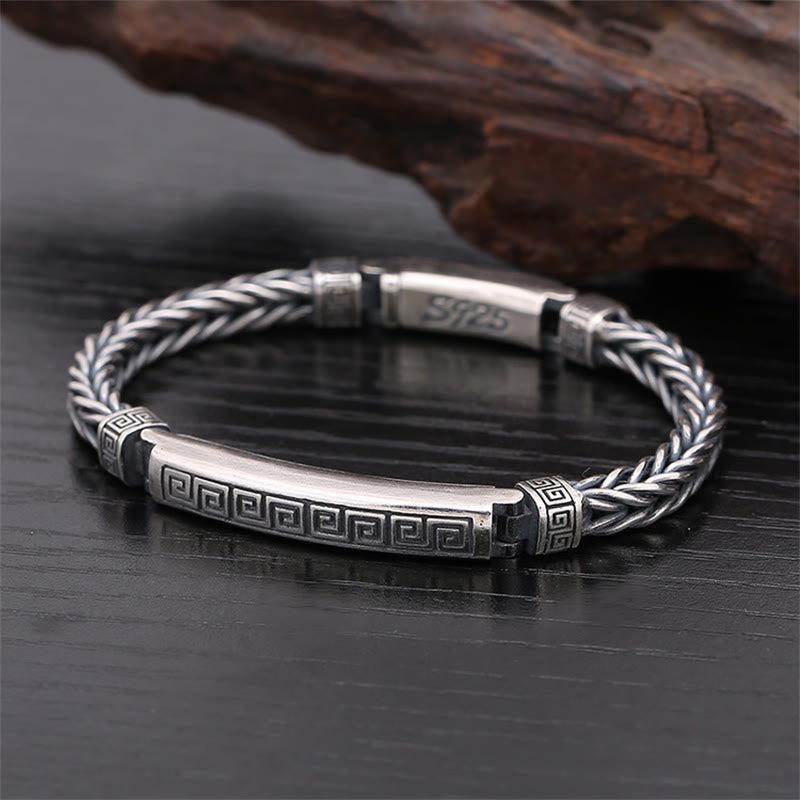 Wear FengShui Swastika Pattern Engraved Luck Bracelet