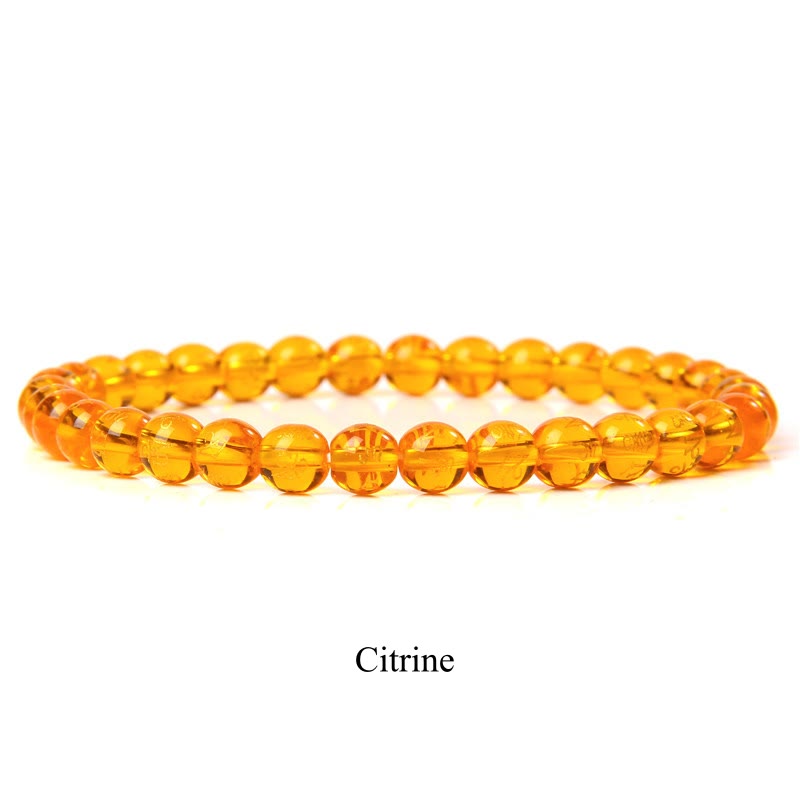 Wear FengShui Natural Stone Quartz Healing Beads Bracelet