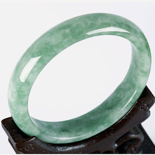 Wear FengShui Natural Jade Prosperity Bangle Bracelet