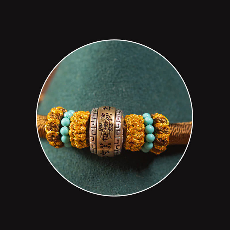 Wear FengShui Handmade Tibetan Amulet King Kong Knot Luck Protection Braided Bracelet