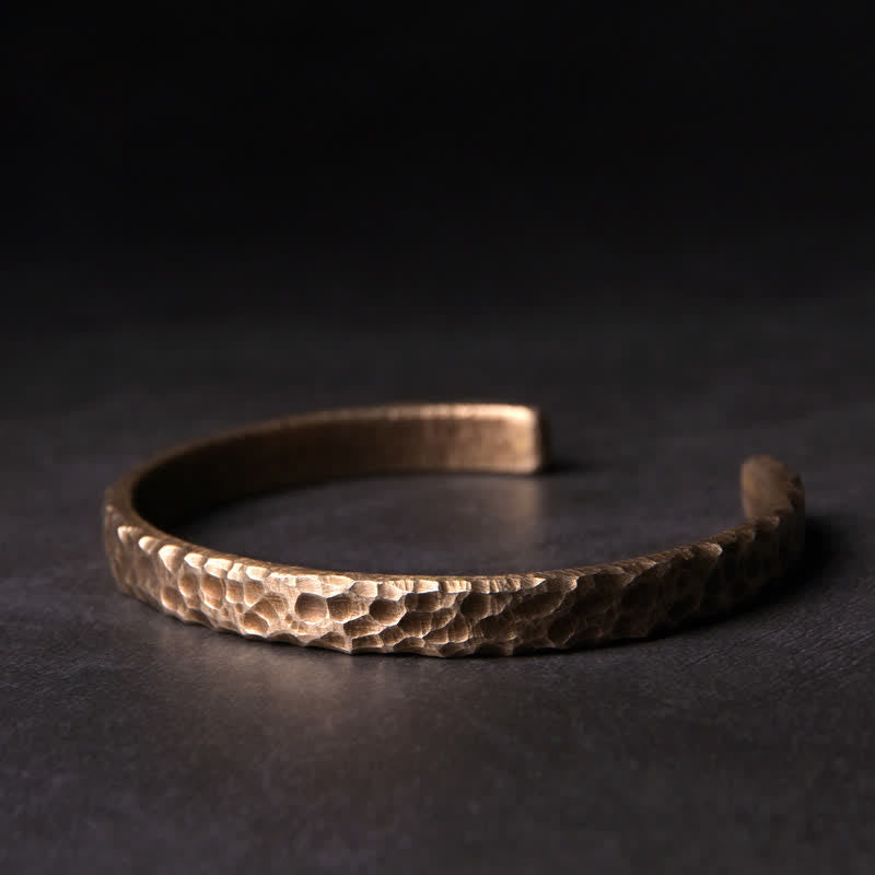 Wear FengShui Simple Design Copper Wealth Cuff Bracelet