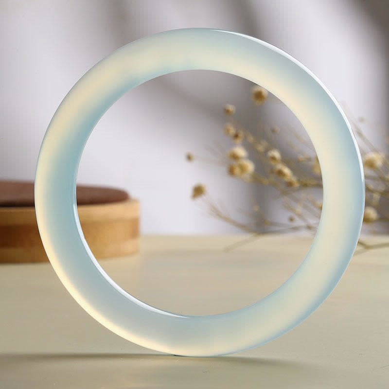 Wear FengShui Natural Aquamarine Blessing Serenity Bangle Bracelet