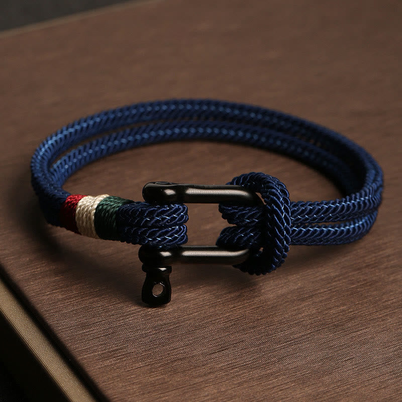 Wear FengShui Simple Design Luck Stainless Steel Buckle Bracelet