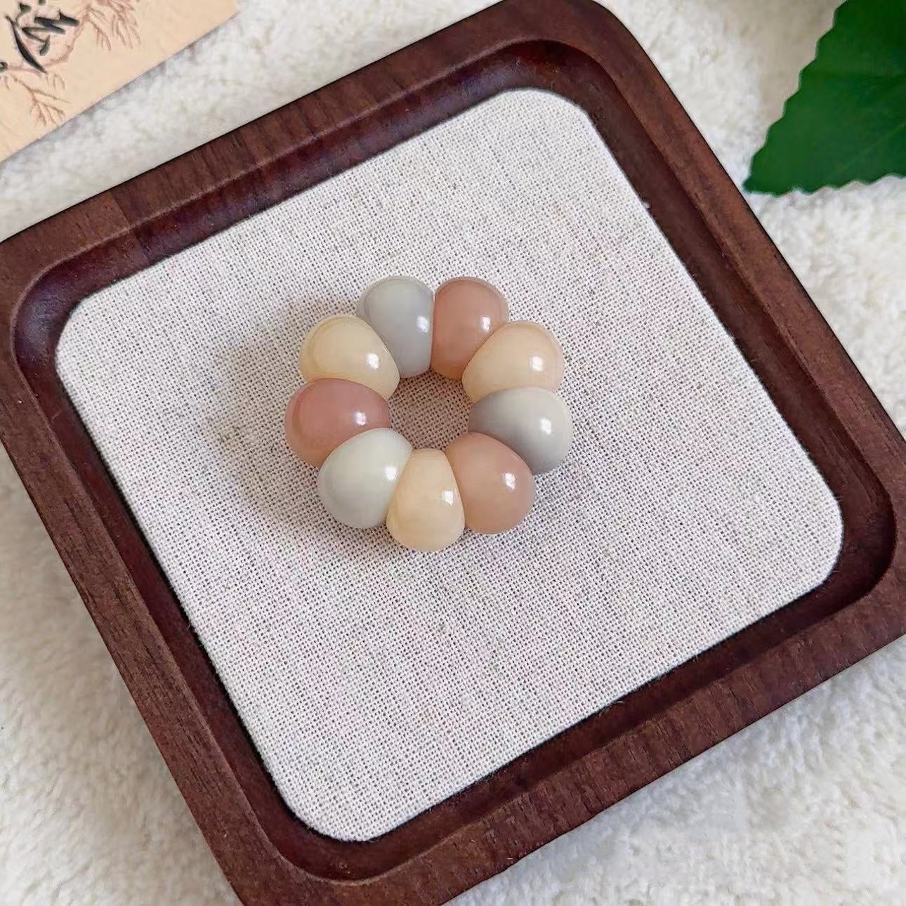 Adorable Mini Garlic Clove and Mangosteen Handheld Charms，Multiple Colors Available