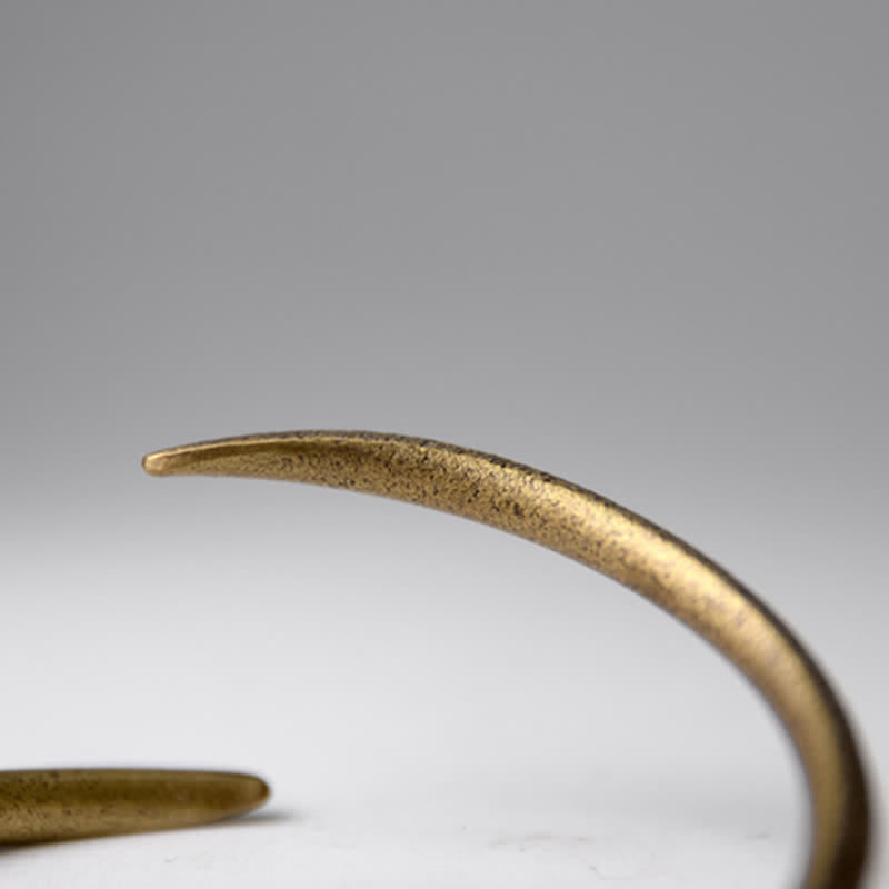 Wear FengShui Simple Design Copper Luck Adjustable Cuff Bracelet