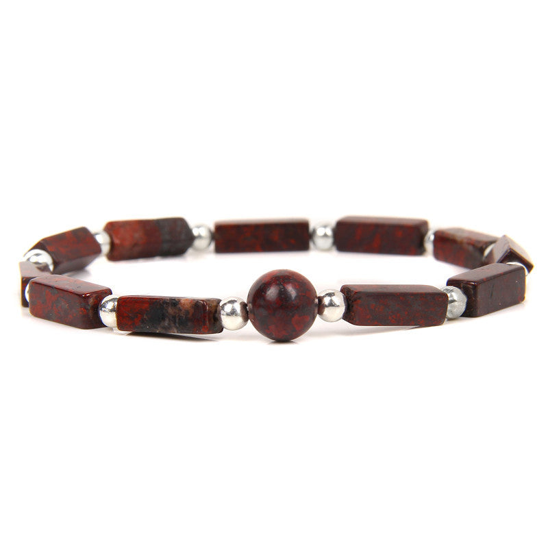 Wear FengShui Natural Crystal Amethyst Tiger Eye Spiritual Balance Bracelet