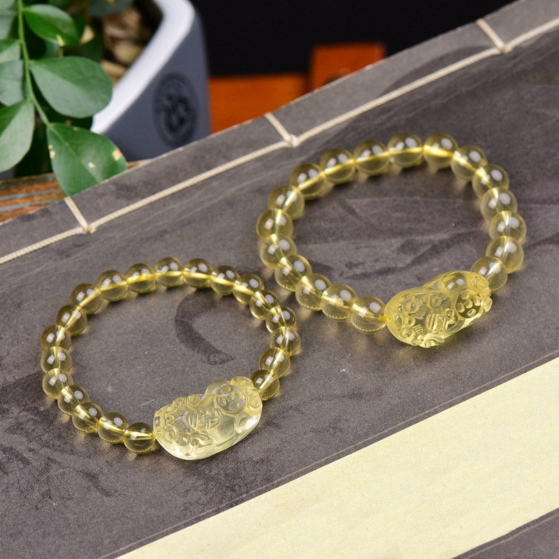 Wear FengShui FengShui Citrine PiXiu Wealth Bracelet