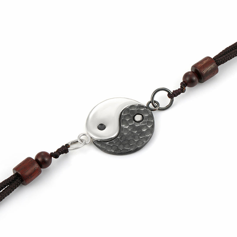 Wear FengShui 990 Sterling Silver Yin Yang Balance Harmony Necklace Pendant