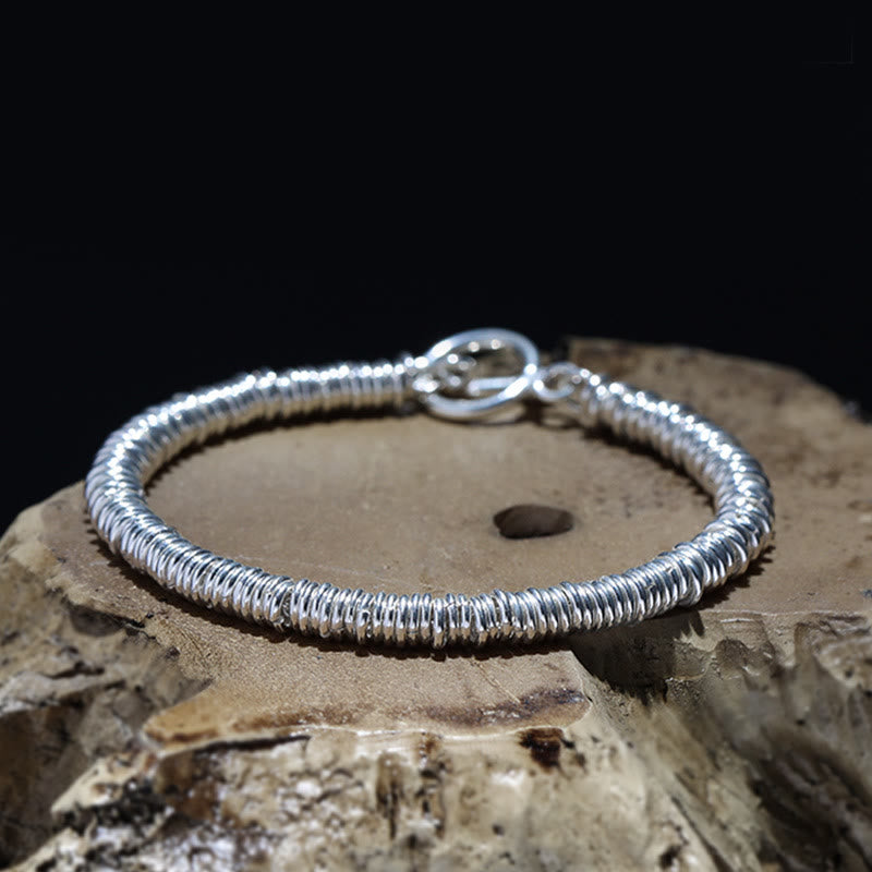 Wear FengShui Simple Circle Pattern Design Luck Chain Bracelet