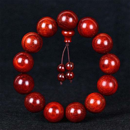 Wear FengShui Tibetan Small Leaf Red Sandalwood Balance Bracelet