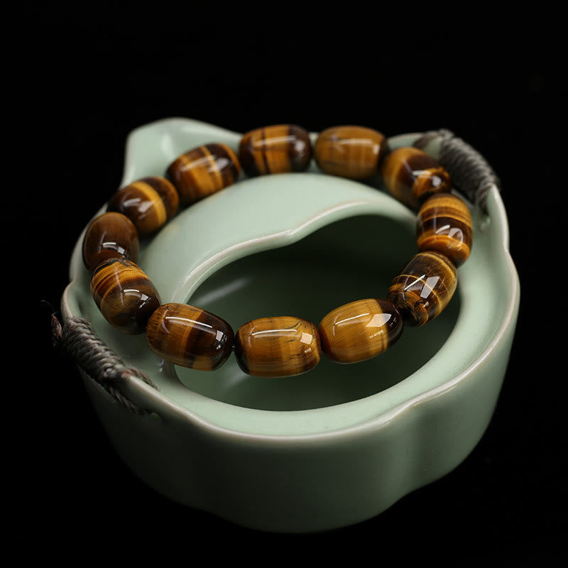 Wear FengShui Natural Tiger Eye Stone Integrity Willpower Bracelet