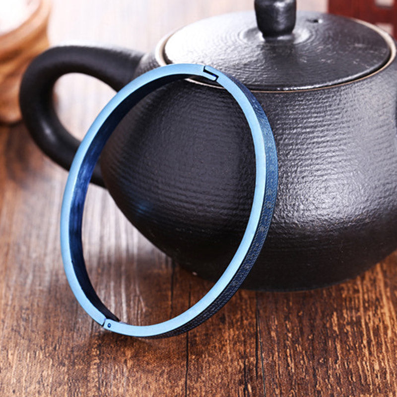 Wear FengShui Titanium Steel Blessing Bracelet Bangle