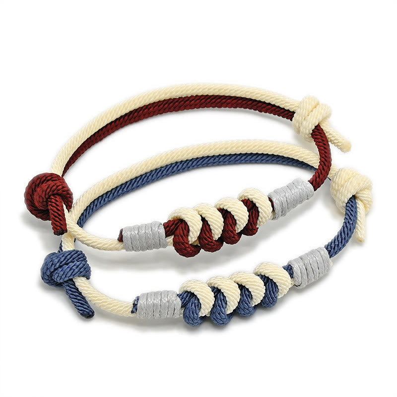 Wear FengShui Simple Design King Kong Knot Strength Braid String Bracelet