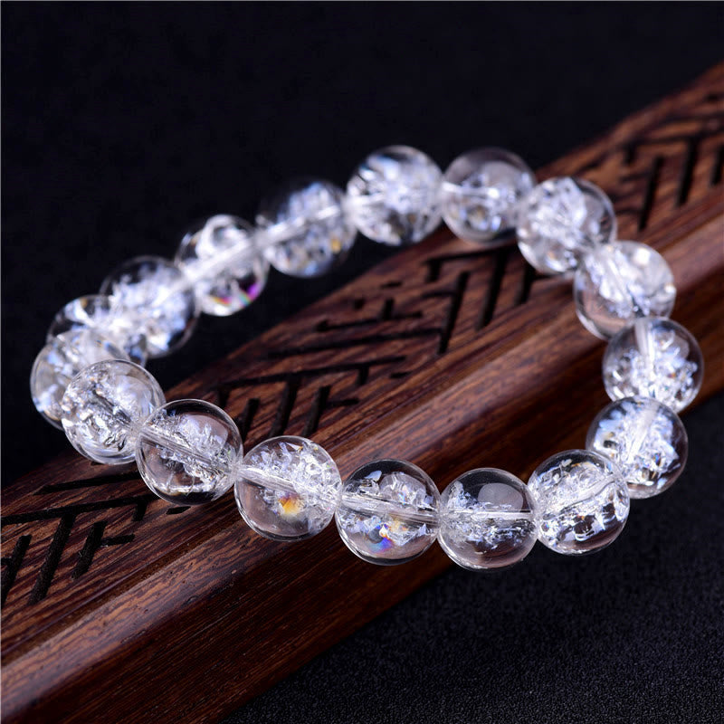 Wear FengShui Natural White Crystal Protection Healing Bracelet