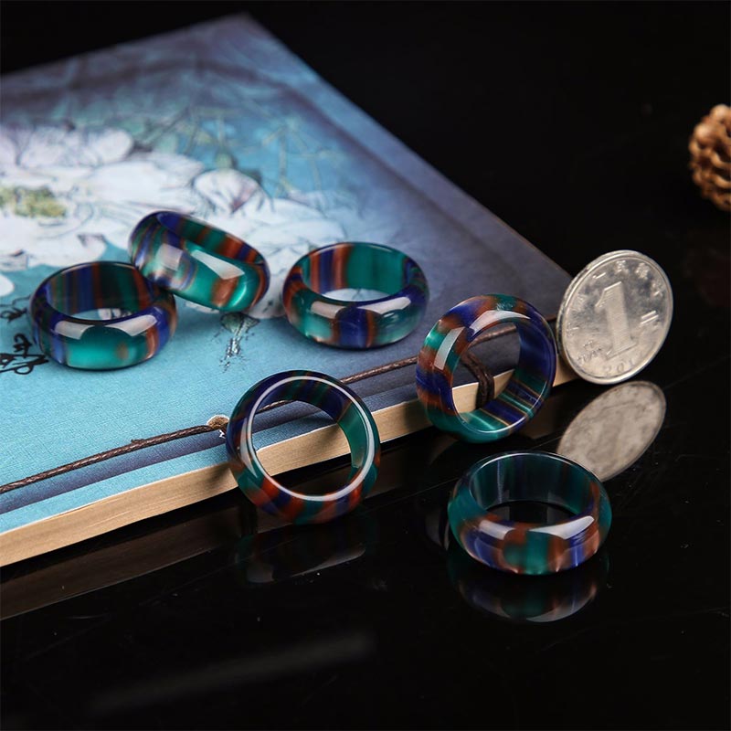 Wear FengShui Colorful Sea Willow Mala Positive Bracelet Ring