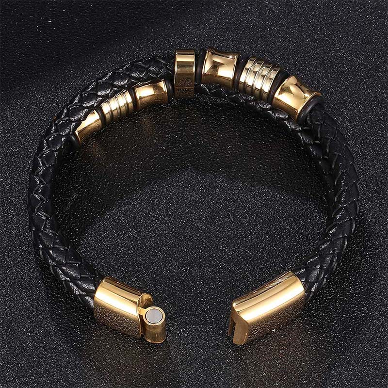 Wear FengShui Layered Leather Weave Fortune Bracelet