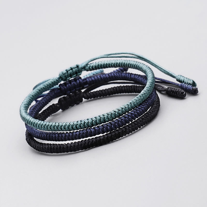 Wear FengShui Tibetan 3Pcs King Kong Knot Handcrafted Amulet Strength Bracelet