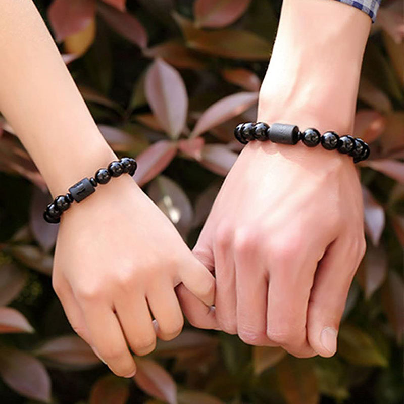 Wear FengShui Soul Cleansing Black Obsidian Phoenix Dragon Bracelet
