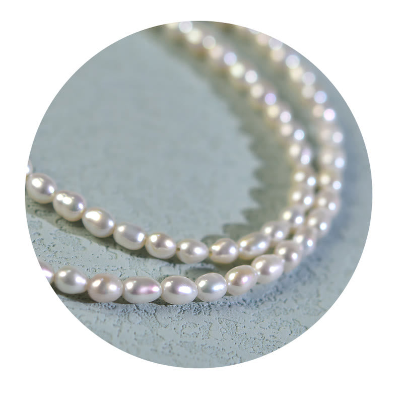 Wear FengShui 925 Sterling Silver Natural Pearl Larimar Sincerity Necklace Pendant