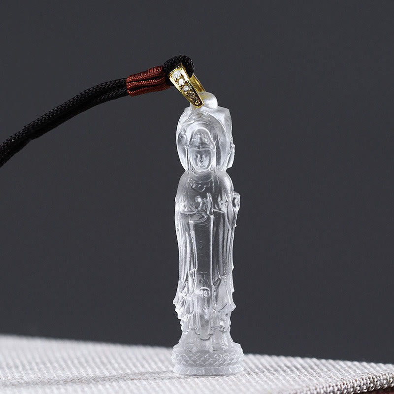 Wear FengShui Avalokitesvara Buddha Liuli Harmony Necklace
