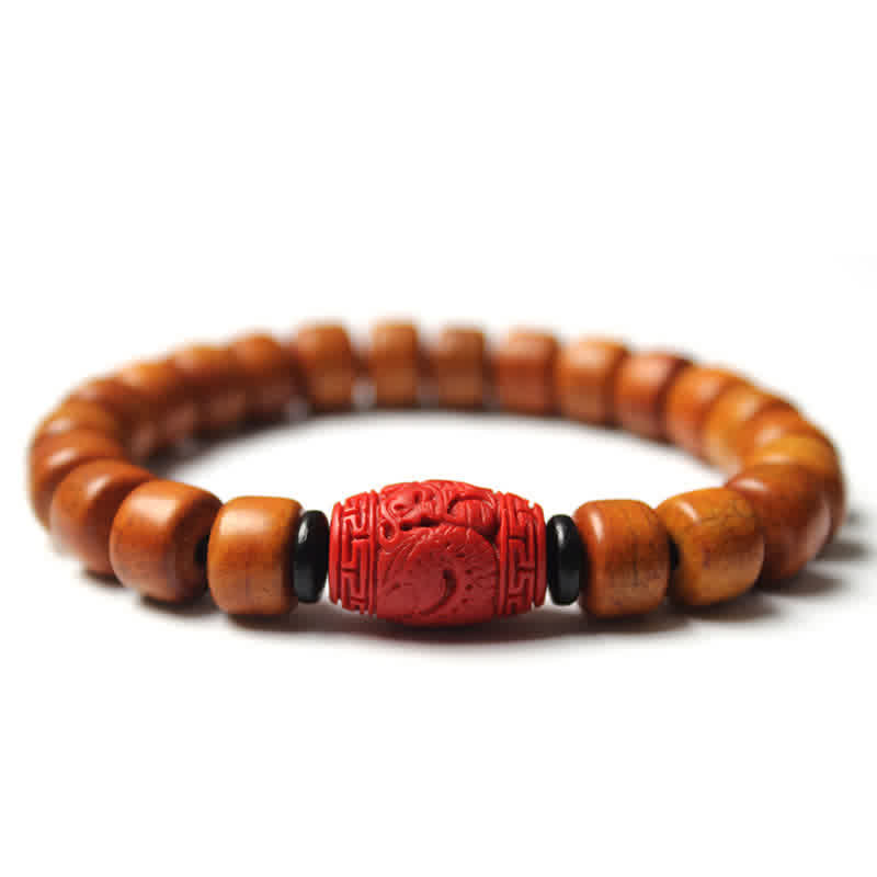 Wear FengShui Tibetan Bone Beads Om Mani Padme Hum Strength Bracelet