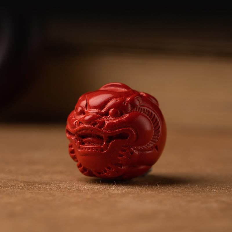 Wear FengShui Tibet Om Mani Padme Hum PiXiu Copper Coin Small Leaf Red Sandalwood Cinnabar Protection Key Chain