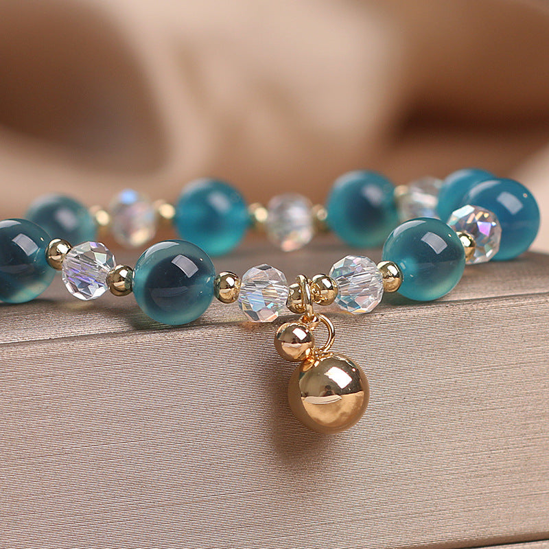 Wear FengShui Candy Agate Healing Harmony Bead Charm Bracelet